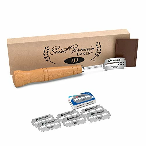 Best Pirce ๐ SAINT GERMAIN Premium Hand Crafted Bread Lame For Dough Scoring Knife, Lame Bread Tool For Sourdough Bread Slashing With 10 Blades Included With Replacement With Authentic Leather Protector Cover ๐คฉ