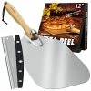 Wholesale 🛒 Pizza Peel Aluminum Pizza Spatula, Mooues 12 Inch Metal Pizza Paddle With Rocker Cutter Foldable Wood Handle, [Storage Bag Included], For Family Pizza Oven Baking Pizza, Dough, Bread & Pastry 12"x 14" 🎉
