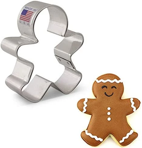 Cheap π Happy Gingerbread Man Cookie Cutter, Large 5.25" By β - Image 7