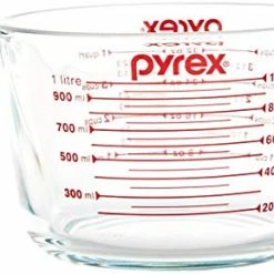 Budget 😀 Pyrex SYNCHKG039125 4 Measuring Cup, Clear With Red Graphics 🎁