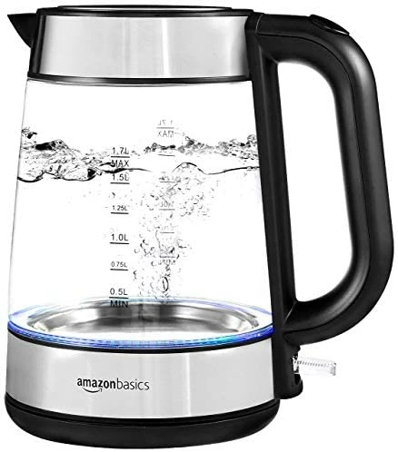Budget π Amazon Basics Electric Glass And Steel Hot Tea Water Kettle, 1.7-Liter π - Image 7