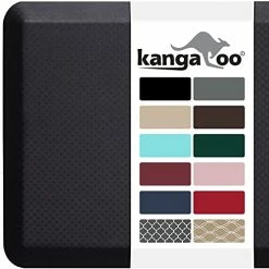 Brand new ✨ KANGAROO 3/4" Thick Superior Comfort, Relieves Pressure, All Day Ergonomic Stain Resistant Floor Rug Anti Fatigue Cushion Mat, Durable Standing Desk, Foam Pad Mats Kitchen, Office, 32x20, Black 🛒