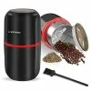 Flash Sale ✨ Watifisa Herb Grinder, Electric Dried Spice Mill Grinder With Stainless Steel Blades, Herb Mill Machine With Large Capacity - For Herbs, Fine Leaves, Peanuts, Pepper Beans, Almonds & Grains (Black) 🥰