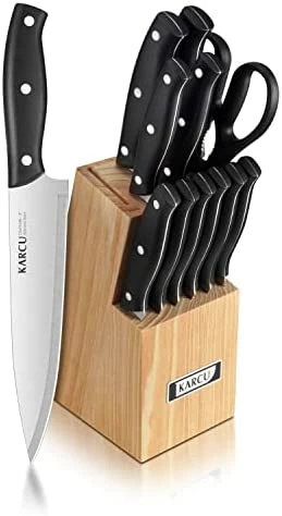 Top 10 βοΈ Karcu Knife Set, 5-piece Kitchen Knife Set Nonstick π§₯ Coated With 5 Knife Sheath Covers π - Image 9