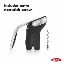 Hot Sale π OXO Steel Vertical Lever Corkscrew With Removable Foil Cutter π₯°