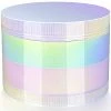 Promo 👏 Hasbud Grinder 2.5 Inch Large Size Grinder, Rainbow White ✔️