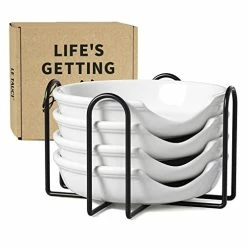 New ✨ LE TAUCI Ceramic Spoon Rest With Holder, 4.8 Inches Spoon Holder For Stove Top, Coffee Spoon Rest, Housewarming Gifts For New House, House Warming Gifts, Set Of 4, White ✔️