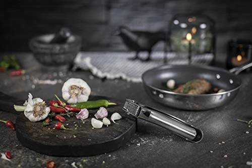 Promo β Kuhn Rikon Epicurean Garlic Press, Stainless Steel, 6.5 X 1 X 1.5 Inches, Silver π - Image 2