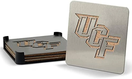 Buy π YouTheFan NCAA Boasters, 4-Piece Stainless Steel Laser-Cut Team Coaster Set π - Image 13