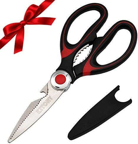 Flash Sale π Kitory Kitchen Shears - Ultra Sharp Premium Scissors With Sheath - Heavy Duty Poultry Shears-Nut Cracker-Bottle Opener- Multi Purpose Scissors Shears01+02 βοΈ - Image 10
