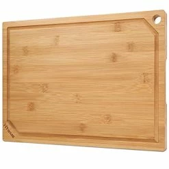 Discount 😀 Hiware Extra Large Bamboo Cutting Board For Kitchen, Heavy Duty Wood Cutting Boards With Juice Groove, 100% Organic Bamboo, Pre Oiled, 18" X 12" 🧨