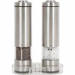 Best reviews of 🔥 Latent Epicure Battery Operated Salt And Pepper Grinder Set (Pack Of 2 Mills) - Complimentary Mill Rest | Bright Light | Adjustable Coarseness | 🌟