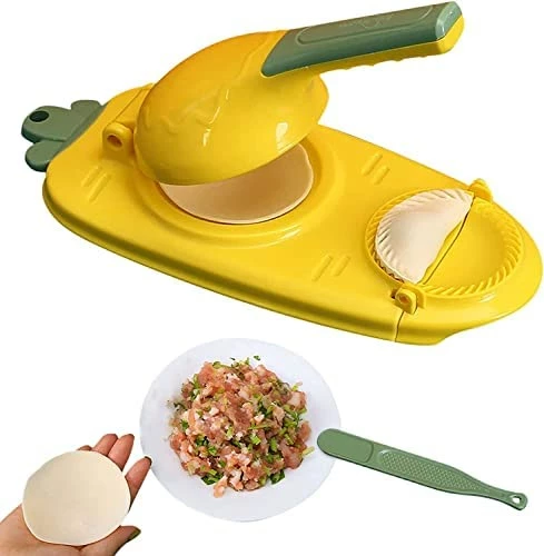 Deals ❤️ YISTEROD 2023 Dumpling Skin Artifact DIY Dumpling Maker -【New Version】2 In 1 Dumpling Maker, Multifunction DIY Manual Dumpling Press Molds Set, Safety ABS Material, Easy-tool For Dumpling Make (Red) ⭐ - Image 10