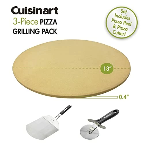 Discount ❤️ Cuisinart CPS-445, 3-Piece Pizza Grilling Set, Stainless Steel ⭐ - Image 2