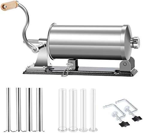 Top 10 π MASTER FENG Sausage Stuffer, Stainless Steel Homemade Sausage Maker Vertical Meat Filling Kitchen Machine, Packed 8 Stuffing Tubes (2.5LBS/1.5L) π - Image 11