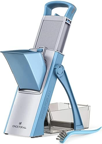 Promo βοΈ ONCE FOR ALL Mandoline Vegetable Slicer Adjustable Thickness Potato Onion Chopper Safe Upright Dicer (Gray) π - Image 11