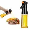 Coupon ⌛ Honbuty 210ml Glass Olive Oil Sprayer For Cooking - Oil Dispenser Bottle Spray Mister - Refillable Food Grade Oil Vinegar Spritzer Sprayer Bottles For Kitchen, Air Fryer, Salad, Baking, Grilling, Frying Black-glass-black ✨