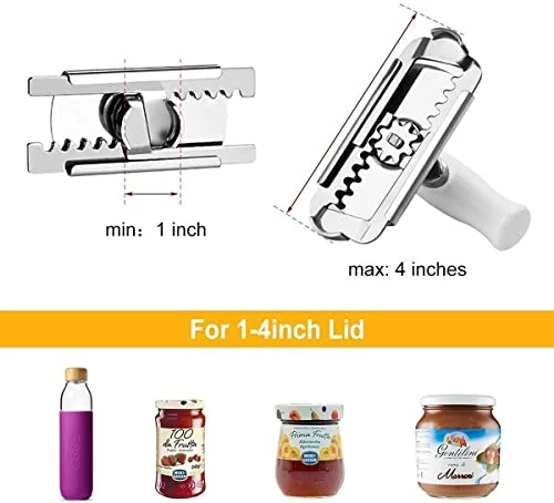 Cheapest π― ZOZODIA Jar Opener For Weak Hands, Jar Opener Tool - Adjustable Stainless Steel Good Grip Jar Opener For For Seniors Arthritis π© Women Chilren Elderly To Open Jar Easily π - Image 2