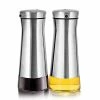 Cheap 🎉 Aelga Olive Oil And Vinegar Dispenser Bottle Set 2 Pack Elegant Stainless Steel Oil Dispenser Set- Oil Dispenser Bottle For Kitchen With Drip Free White+black 🌟