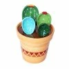 Flash Sale ✨ Sizikato 4pcs Porcelain Measuring Spoons With Base, Cute Cactus Shape ❤️