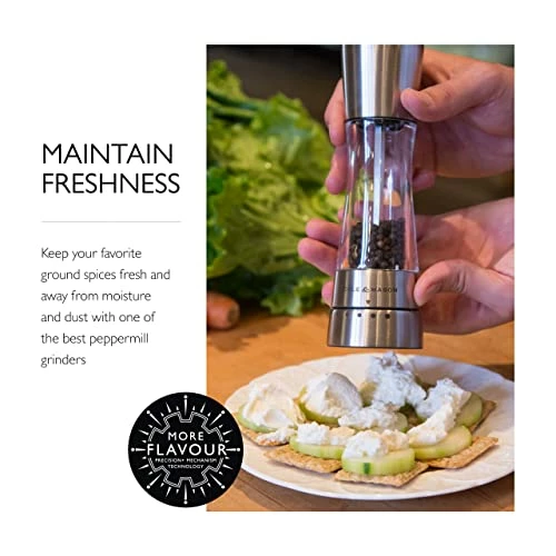 Hot Sale π₯° COLE & MASON Derwent Pepper Grinder - Stainless Steel Mill Includes Gourmet Precision Mechanism And Premium Peppercor β - Image 2