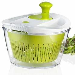 Top 10 🎉 OVOS Large Salad Spinner 5 Quarts Fruits And Vegetables Dryer Quick Dry Keeper Design BPA Free Dry Off Drain Lettuce With Ease For Tastier Salads And Faster Food Prep ✔️