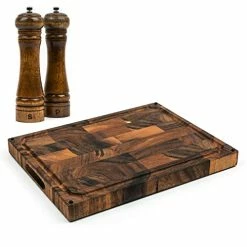 Buy 👏 SMIRLY Butcher Block Cutting Board: Large Wood Cutting Board For Kitchen, Large Wooden Cutting Board, Extra Large Cutting Board Wood Chopping Block, Walnut Cutting Board Large, End Grain Cutting Board ✨