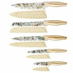 Top 10 ✔️ Karcu Knife Set, 5-piece Kitchen Knife Set Nonstick 🧥 Coated With 5 Knife Sheath Covers 🎉