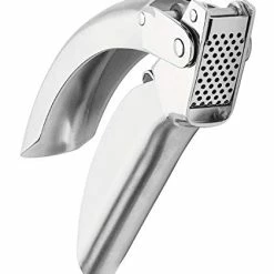 Promo ⭐ Kuhn Rikon Epicurean Garlic Press, Stainless Steel, 6.5 X 1 X 1.5 Inches, Silver 😉