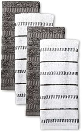 Top 10 π KitchenAid Albany Kitchen Towel 4-Pack Set, Charcoal Grey/White, 16"x26" π - Image 11