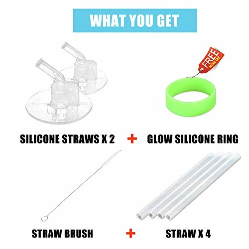 Discount π Greant Replacement Straws For Thermos Funtainer 12oz (Model F401 & F410), Thermos Straws Replacement Kids, Thermos Water Bottle Replacement Parts, Funtainer Thermos 12oz Straw Set With Straw Brush Cl β - Image 5