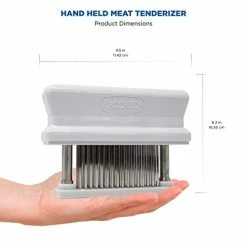 Best reviews of 🎁 Jaccard 48-Blade Meat Tenderizer, Original Super 3 Meat Tenderizer, 1.50 X 4.00 X 5.75 Inches, White 😉