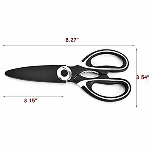 Flash Sale π Kitory Kitchen Shears - Ultra Sharp Premium Scissors With Sheath - Heavy Duty Poultry Shears-Nut Cracker-Bottle Opener- Multi Purpose Scissors Shears01+02 βοΈ - Image 3
