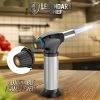 Best Sale 🥰 LEGENDARY CHEF Culinary Cooking Torch - Kitchen Food Torch For Creme Brulee, Baking, Desserts And Searing- Butane Torch Lighter, Blow Torch For Cooking With Lock And Adjustable Flame (Butane Gas Not Included) Black 🌟