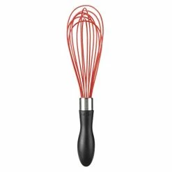 Budget π€© OXO Good Grips 11-Inch Silicone Balloon Whisk - Red Red/black π