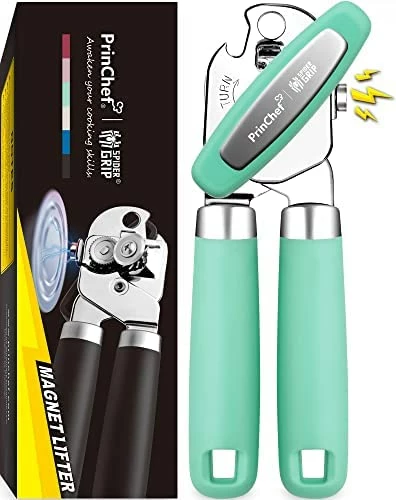 Best reviews of π₯° PrinChef Can Opener Manual, Can Opener With Magnet, No-Trouble-Lid-Lift | Handheld Can Opener Smooth Edge With Sharp Blade | Can Openers With Large Effort-Saving Handles, Easy Grip & Heavy Duty, Black β - Image 7