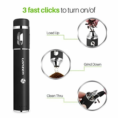Wholesale π₯ Rechargeable Electric Dry Herb Grinder - LONZEN 2018 Best Design. Crush The Toughest Spice With Heavy Duty Stainless Steel Blades. Clear Glass Dispenser Window. 2 - Year Warranty π - Image 3