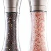 Best deal 🌟 KIBAGA Gorgeous Salt And Pepper Grinder Set - Refillable Stainless Steel Shakers With Adjustable Coarse Mills - Enjoy Your Favorite Spices, Fresh Ground Pepper, Himalayan Or Sea Salts 🔥