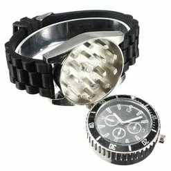 Best reviews of π KYHSOM 2-in-1 Grinder β Watch, 1.6 Inch 2 Pieces Zinc Alloy β Watch Grinders Crusher For Men And π© Women (Black) π