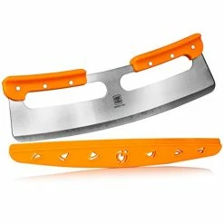 Top 10 🌟 Love This Kitchen The Original Pizza Cutter Rocker Blade 14 Inch. Very Sharp Hardened Stainless-Steel Pizza Slicer With Protective Cover. Safest ABS Plastic Grip Design. Great On All Types Of Crusts, Flatbreads & P 👍