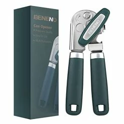 Cheapest 🔥 Beneno Can Opener Manual, Can Opener With Magnet, Hand Can Opener With Sharp Blade Smooth Edge, Handheld Can Openers With Big Effort-Saving Knob, Can Opener With Multifunctional Bottles Opener 👏
