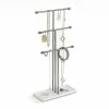 Outlet 😉 Umbra Trigem Hanging Jewelry Organizer Tiered Tabletop Free Standing Necklace Holder Display, 3, White/Nickel 🎁