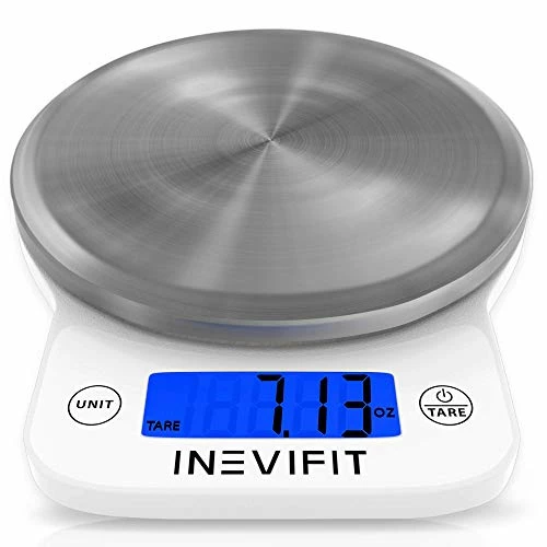 Top 10 β INEVIFIT Digital Kitchen Scale, Highly Accurate Multifunction Food Scale 13 Lbs 6kgs Max, Clean Modern Black With Premium Stainless Steel Finish. Includes Batteries π₯° - Image 8