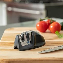 Promo ⭐ KitchenIQ 50825 Deluxe Diamond Edge Grip Sharpener, Black, OS Green/carbid 🧨