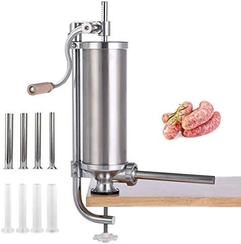 Top 10 π MASTER FENG Sausage Stuffer, Stainless Steel Homemade Sausage Maker Vertical Meat Filling Kitchen Machine, Packed 8 Stuffing Tubes (2.5LBS/1.5L) π - Image 10