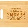 Outlet 🧨 Pandasch Unique 🥳 Birthday Gifts For Mom From Daughters Or Son, Best Mom Gift To Thank Mom, Personalized Engraved Bamboo Cutting Board For Mom With Warm Saying - Everything Is Better In Mom's Kitchen To Wife ✨