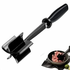 Cheap ❤️ Guffman Meat Chopper For Ground Beef - Heat Resistant Ground Beef Smasher For Hamburger Meat - Nylon Hamburger Chopper Utensil - Ground Meat Chopper - Easily Mix And Chop, Meat Masher Tool Ksi 👏