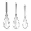 New 🧨 NileHome Stainless Steel Whisk Set 8" 10" 12" Kitchen Whisk Balloon Whisk Kitchen Wisk Wire Whisks For Cooking, Whisking, Blending, Beating, Stirring-3 Pack… 😍