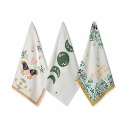 Flash Sale 🛒 Folkulture Kitchen Towels Or Dish Towels, 20 X 26 Inches Modern Kitchen Hand Towels For Kitchen Decorations Or Tea Towels, Set Of 3 Cotton Dishtowels And Dishcloth For Farmhouse Decor, Magica 🔔