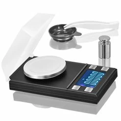 Best deal 👍 Digital Pocket Scale 50 X 0.001g, Mini Jewelry Gold Lab Carat Powder Weigh Scales With Calibration Weights Tweezers, Weighing Pans, LCD Display 🎉